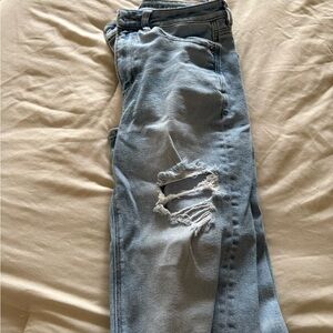 American Eagle Outfitters Light Blue Ripped Jeans